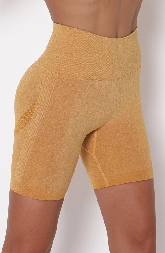 Ready For A Run Yellow Biker Shorts